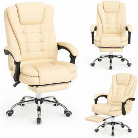 Кресло офисное Diego D2 молочное