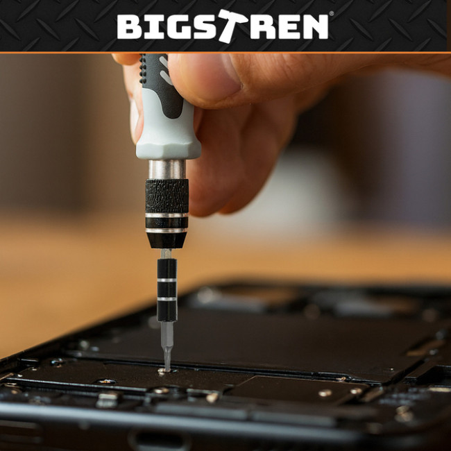 Набір прецизійних викруток Bigstren CrV 132 в 1 для ремонту ноутбуків, смартфонів, електроніки (25804)