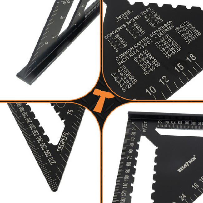 Плотницький угольник 30х30 см Bigstreen 25874/n