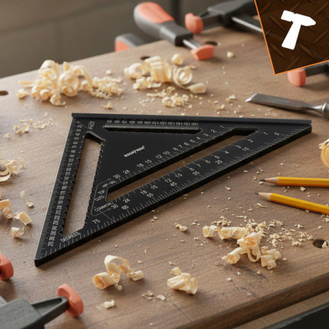 Плотницький угольник 30х30 см Bigstreen 25874/n