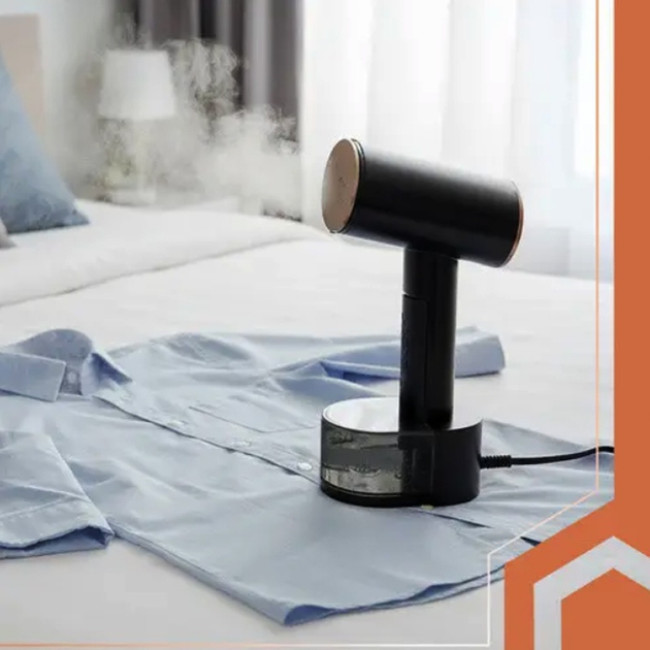 Відпарювач для одягу вертикальний Ruhhy 26339 Black 2 кВт ручний паровий праска для дому 3 рівня пару сенсорне керування + насадка щітка