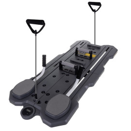 Багатофункціональна Dоска для пілатеса та йоги Trizand складна зі лічильником і еластичними ременями (26343)