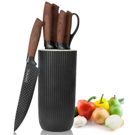 Набір кухонних ножів Royalty Line RL-DC07B Black