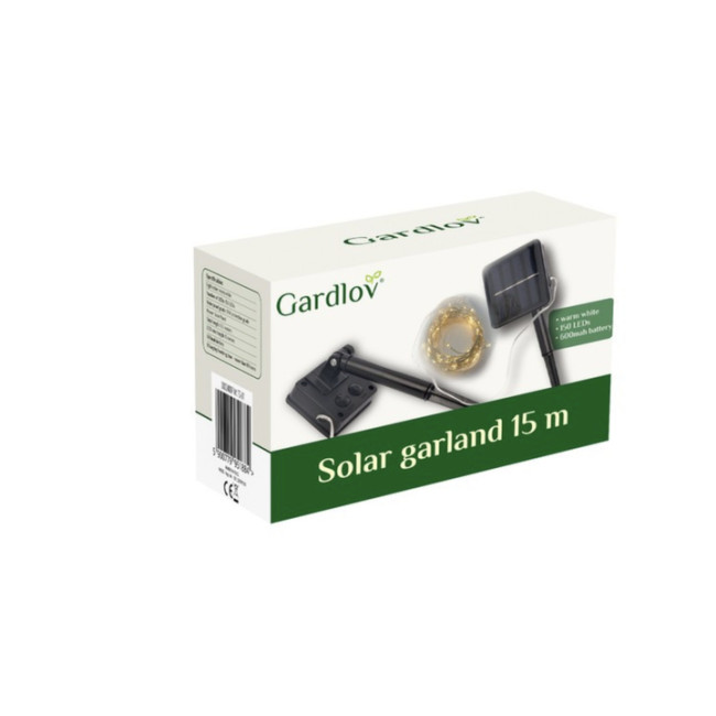 Сонячна гірлянда 15м IP44 Gardlov Елегантне Декоративне Освітлення