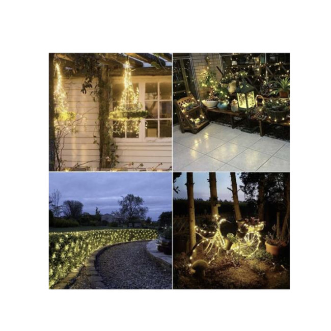 Сонячна гірлянда 15м IP44 Gardlov Елегантне Декоративне Освітлення