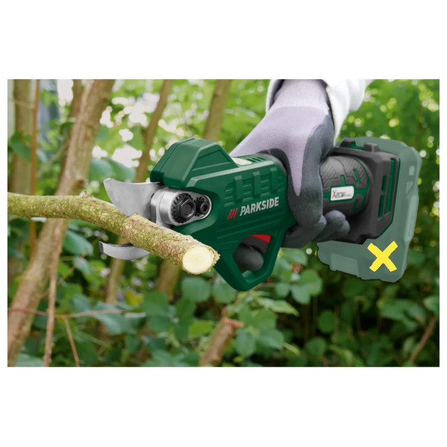 Акумуляторний секатор Parkside PAAS 20-li B1 Сучкоріз акумуляторний Веткоріз на акумуляторі