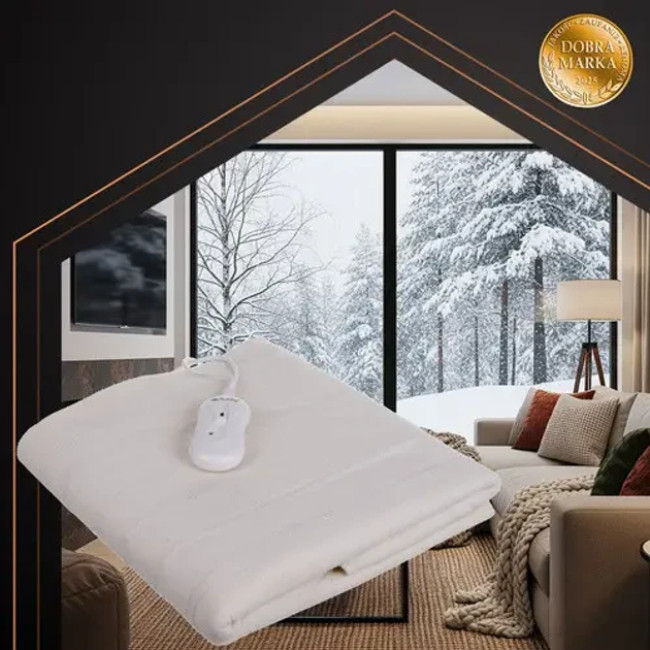 Електроодіяло з пультом 190*80см Ruhhy 26200, 65 Вт