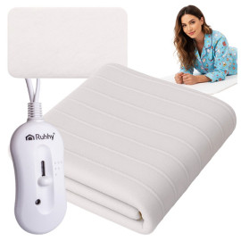 Електропростинь з підігрівом Ruhhy 26201 White електричне підкладочне покривало потужністю 65 Вт, 3 режими, 150 х 80 см