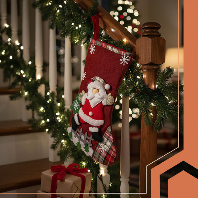 Різдвяні носки - декоративні 4 шт. Ruhhy 26467/n