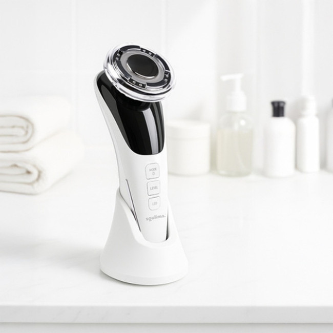 Масажер для обличчя 5в1 Soulima 25888 безголкова мезотерапія EMS-ліфтинг LED-світлотерапія ультразвуковий масаж і термотерапія