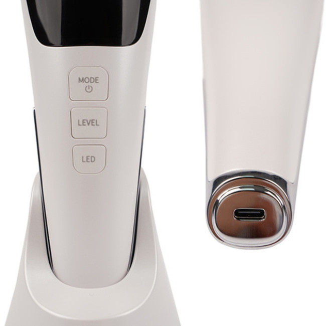 Масажер для обличчя 5в1 Soulima 25888 безголкова мезотерапія EMS-ліфтинг LED-світлотерапія ультразвуковий масаж і термотерапія