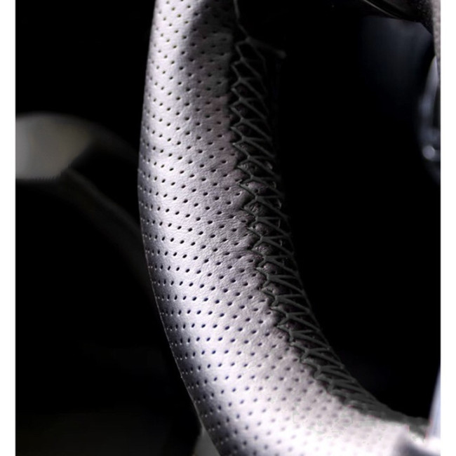 Чехол на руль Xtrobb 25304 37 39 см, чёрный, экокожа, прошивной