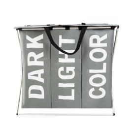 Корзина для білизни - 3 відділення на складній рамі Ruhhy