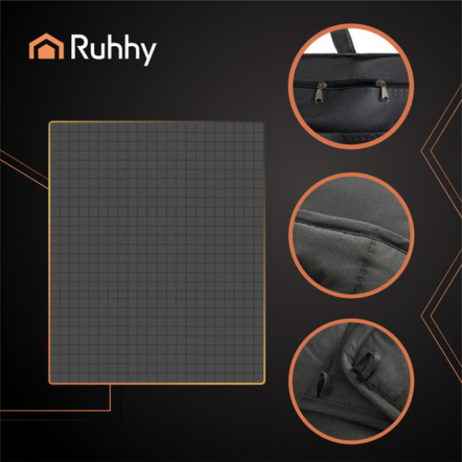 Одеяло утяжеленное гравитационное успокаивающее 10 кг Ruhhy 200 x 220 см Сіре (24427)