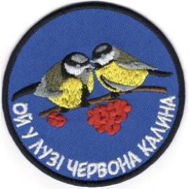 Шеврон SteelCats Ой У Лузі Червона Калина \ кол \ тк.синя \ нарукавна емблема (3192)