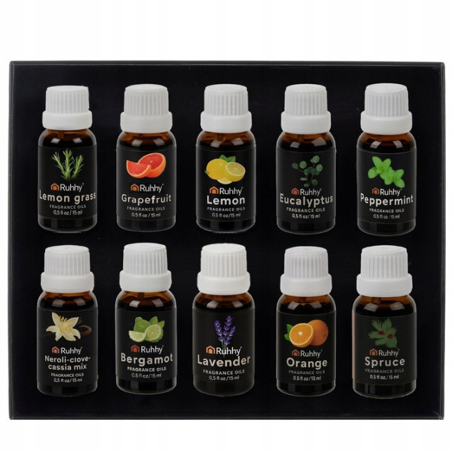 Ароматичні олії набір з 10 шт по 15 мл Ruhhy (21938)