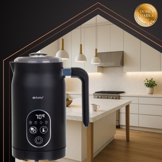 Капучинатор електричний вспінювач молока з дисплеєм 500 Вт Ruhhy 26649/n