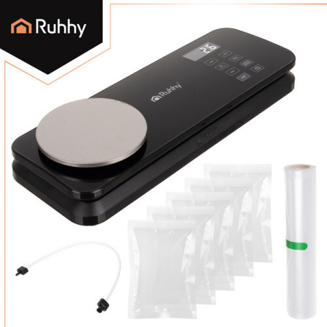 Вакууматор с весами и ножом Ruhhy 24756 вакуумный упаковщик 120 Вт