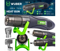 Фен строительный портативный Wuber 350Вт 350°C с регулировкой температуры (Польша)