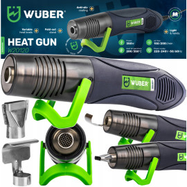 Фен будівельний портативний Wuber 350Вт 350°C з регулюванням температури (Польща)