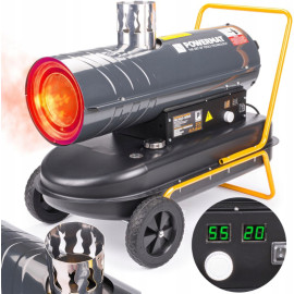 Тепловая пушка с дымоходом и LCD термостатом 30кВт Powermat (Польша)