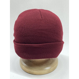 Шапка в'язана утеплена Аделіа, бордова