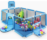 Дитячий манеж голубий 180×120см Diego