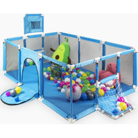 Дитячий манеж голубий 180×120см Diego