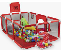 Дитячий манеж червоний 180×120см Diego