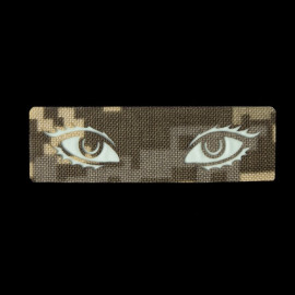 Шеврон Camotec Очі з вíями (2.5*8) Пíксель/Люмíн Лазерна рíзка (8808)