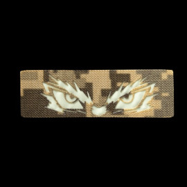 Шеврон Camotec Очі Сови Аніме (2.5*8) Піксель/Люмін Лазерна різка (8905)