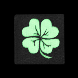 Шеврон Camotec Конюшина зелена (4.5*4.5) Чорний Лазерна різка (9121)