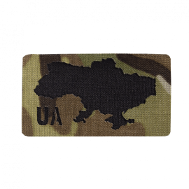 Шеврон Camotec Camotec UA Мультикам/Чорний Лазерна різка (8626)