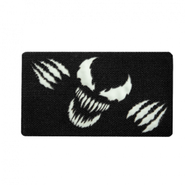 Шеврон Camotec Веном 2.0 Чорний/Люмін Лазерна Різка