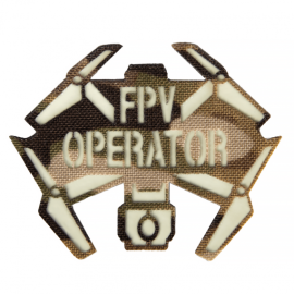 Шеврон Camotec FPV Operator (6*8) MC/Люмін Лазерна Різка (93502)