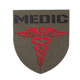 Шеврон  Camotec  Medic (7*8) Олива Лазерна Різка (9147)