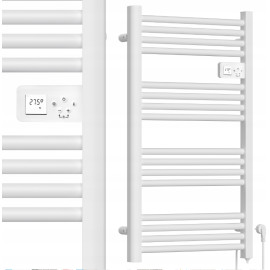 Полотенцесушитель електричний з термостатом Maltec 500Вт Білий (Польща)