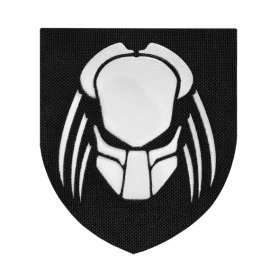 Шеврон Camotec Хижак НПУ (7*8) Чорний/Рефлект Лазерна Різка