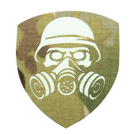 Шеврон Camotec  Хім. Солдат (7*8) MC/Люмін Лазерна Різка (9020)