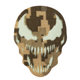 Шеврон Camotec Веном Мультікам/Люмін Лазерна Різка