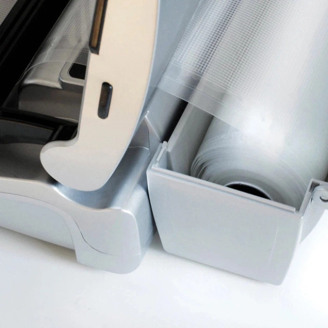 Вакуумний упаковщик СASO Design VC 200 з боксом, 120 Вт, вбудований різаки