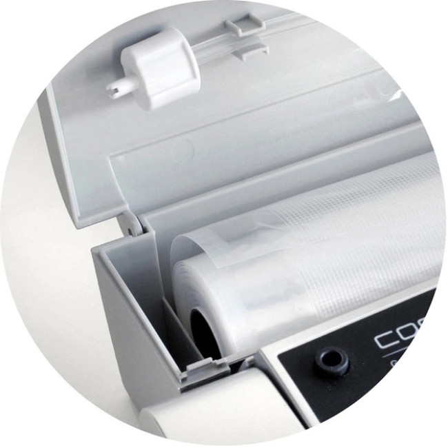 Вакуумний упаковщик СASO Design VC 200 з боксом, 120 Вт, вбудований різаки