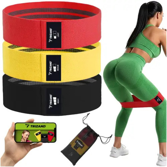 Набір експандерів для фітнесу - 3 шт. Trizand 25878/n