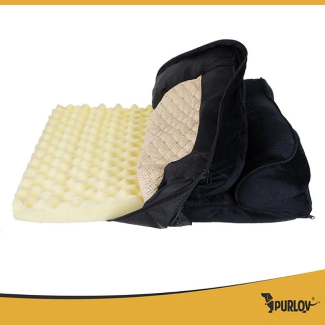 Лежанка для собаки и кошки Purlov 26915 ортопедична кровать для тварин з антиковзним дном розмір M - 80x65x19 см