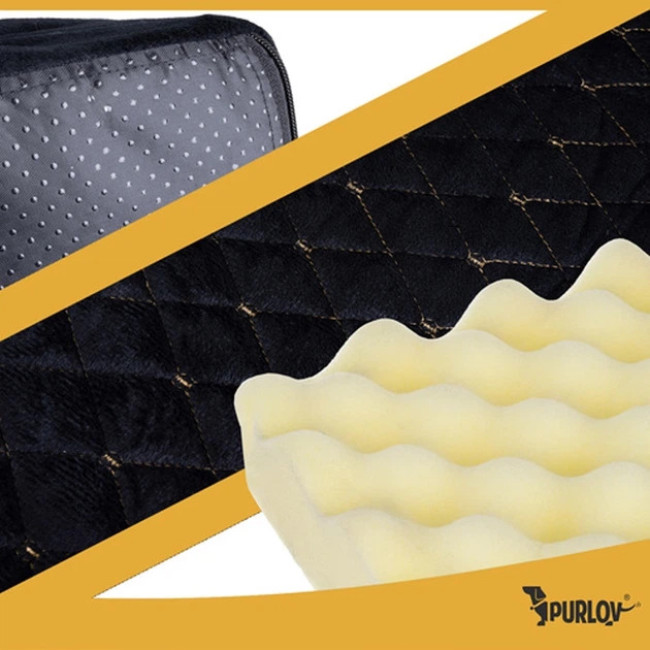 Лежанка для собаки и кошки Purlov 26915 ортопедична кровать для тварин з антиковзним дном розмір M - 80x65x19 см