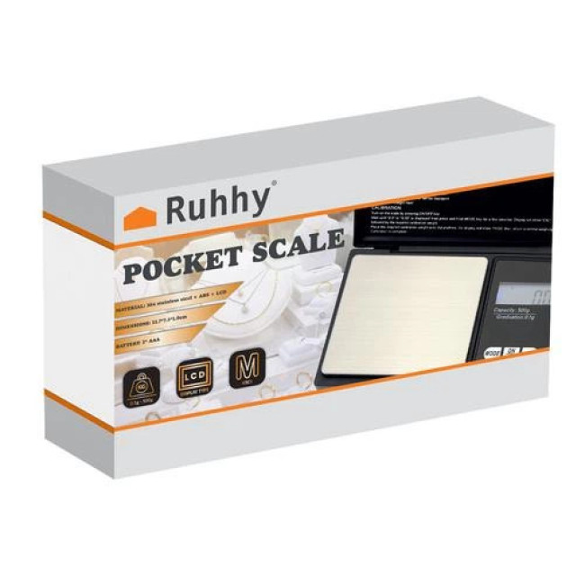 Карманные весы 500 ? 0,1 г с клапаном Ruhhy 23573