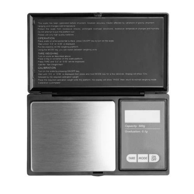 Карманные весы 500 ? 0,1 г с клапаном Ruhhy 23573