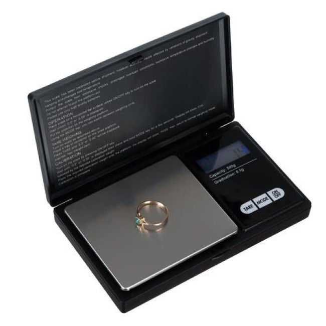 Карманные весы 500 ? 0,1 г с клапаном Ruhhy 23573