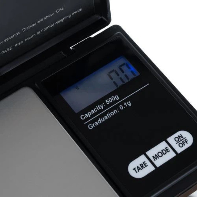 Карманные весы 500 ? 0,1 г с клапаном Ruhhy 23573