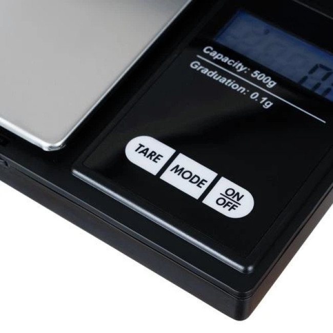 Карманные весы 500 ? 0,1 г с клапаном Ruhhy 23573